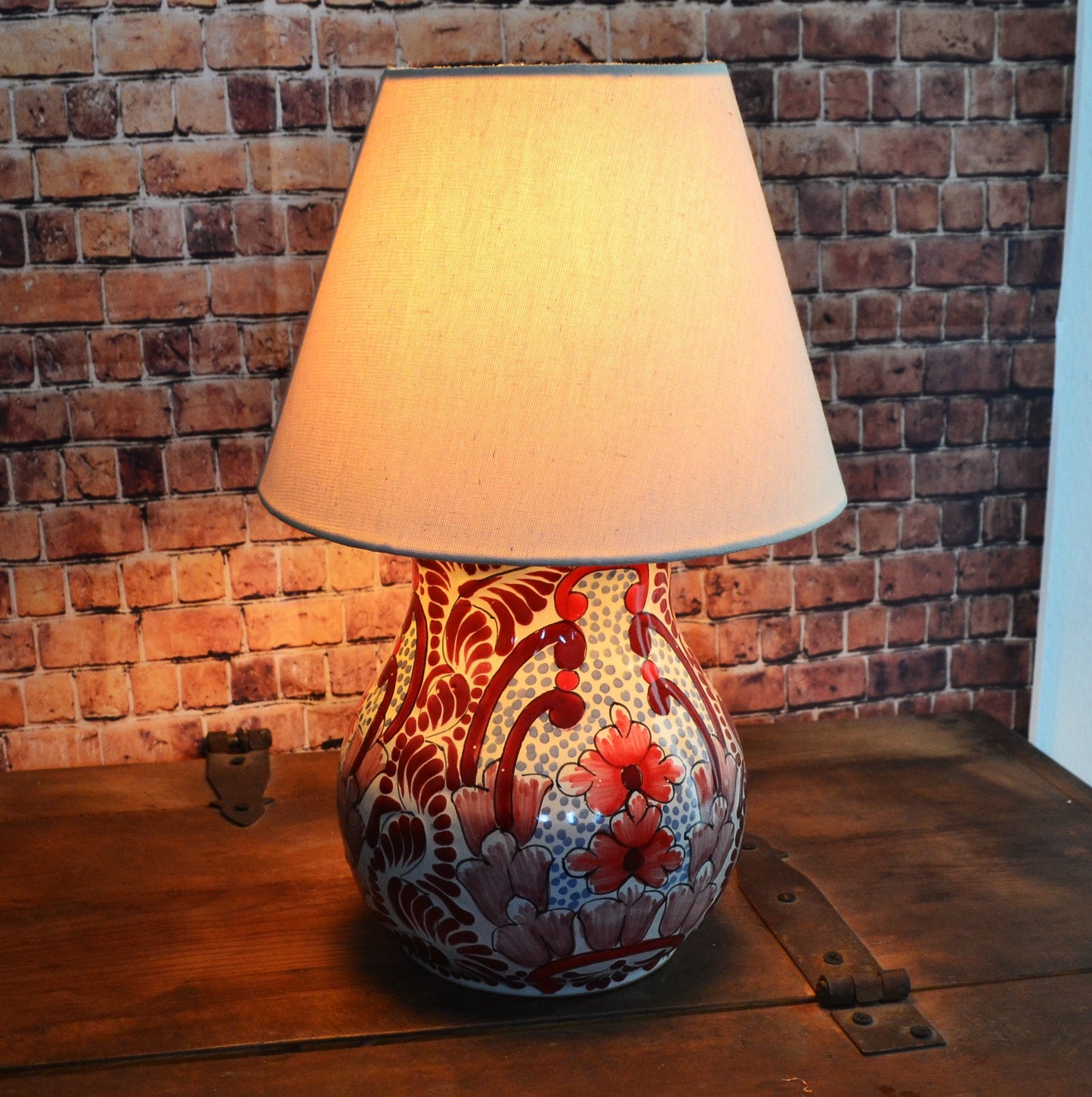 Lámpara de Talavera Poblana CM331