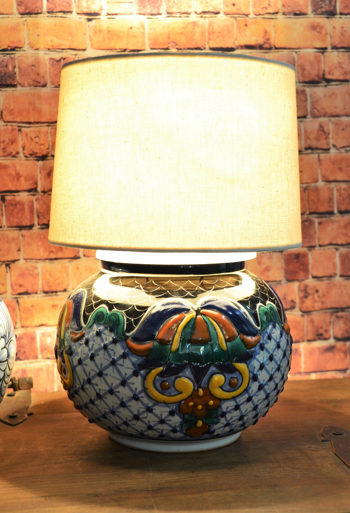 Lámpara de Talavera Poblana CM352