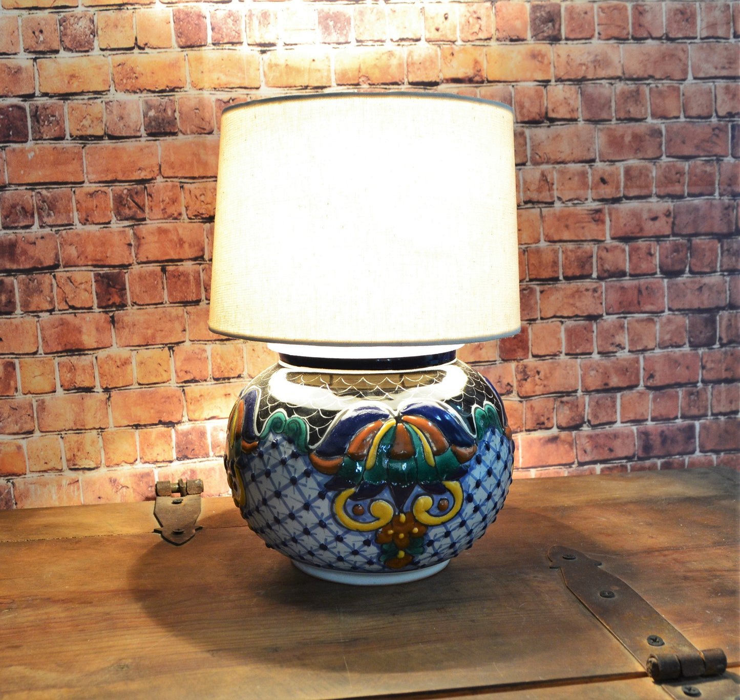 Lámpara de Talavera Poblana CM352