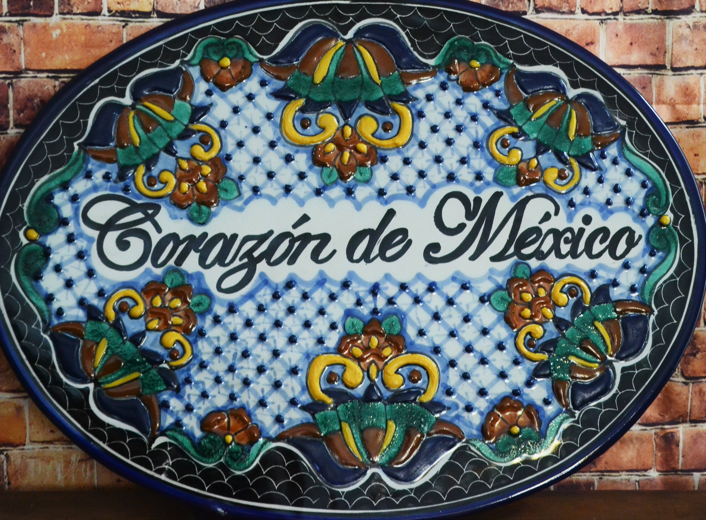 Letrero Personalizable de casa de Talavera Poblana CM341