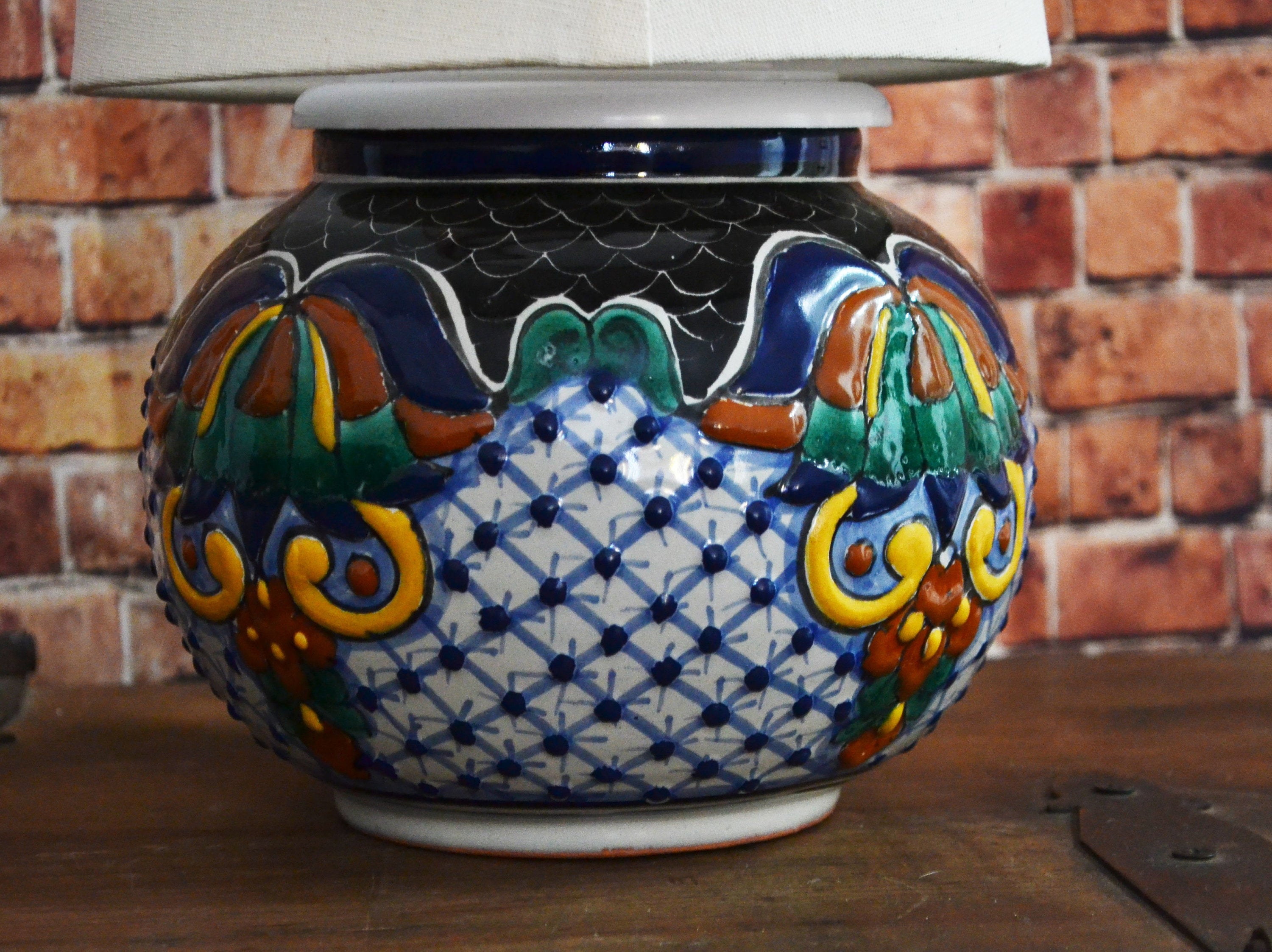 Lámpara de Talavera Poblana CM352