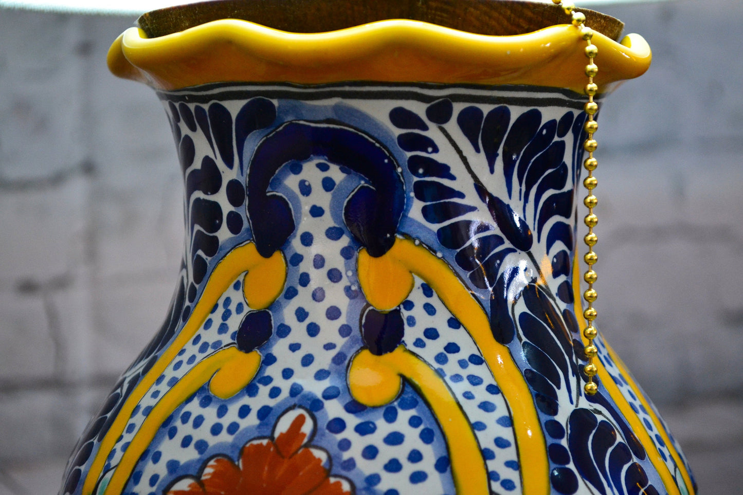 Lámpara de Talavera Poblana CM381