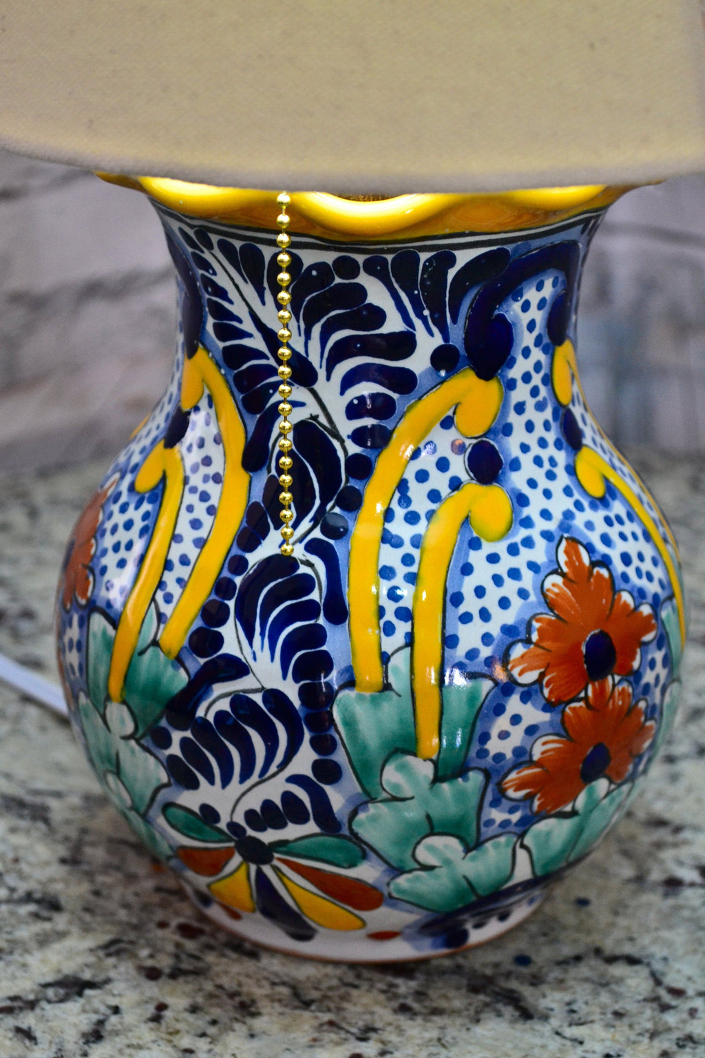 Lámpara de Talavera Poblana CM381