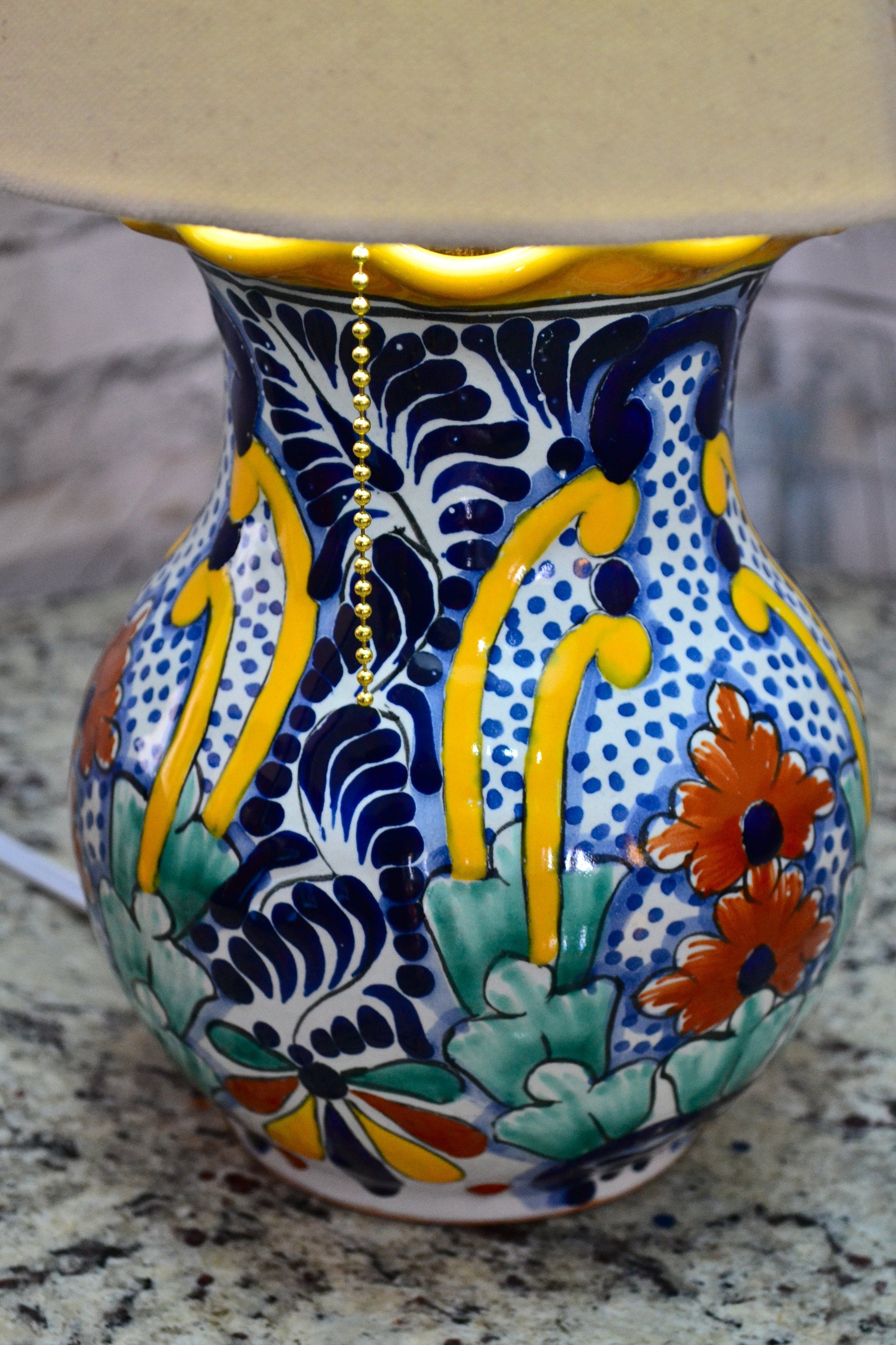 Lámpara de Talavera Poblana CM381