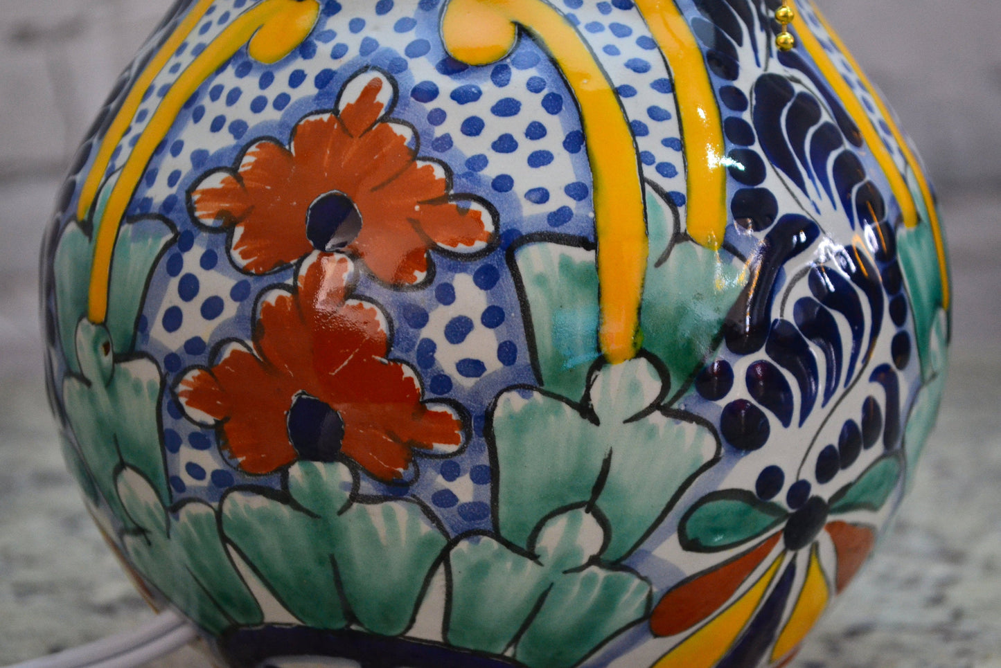 Lámpara de Talavera Poblana CM381