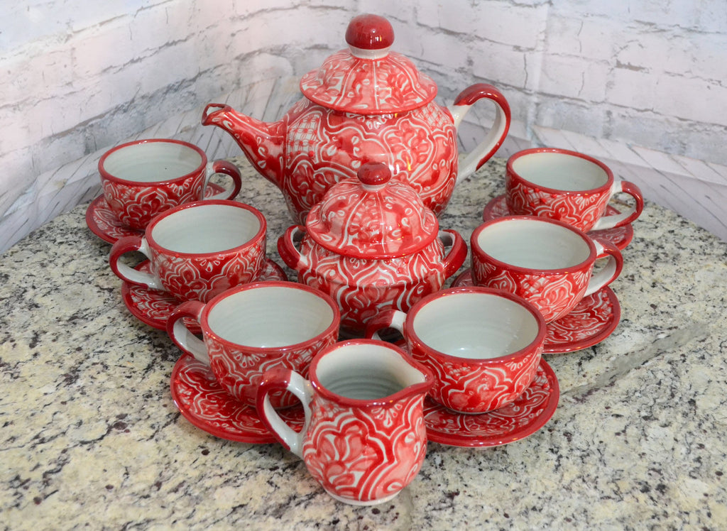Juego de Café de Talavera Poblana CM385