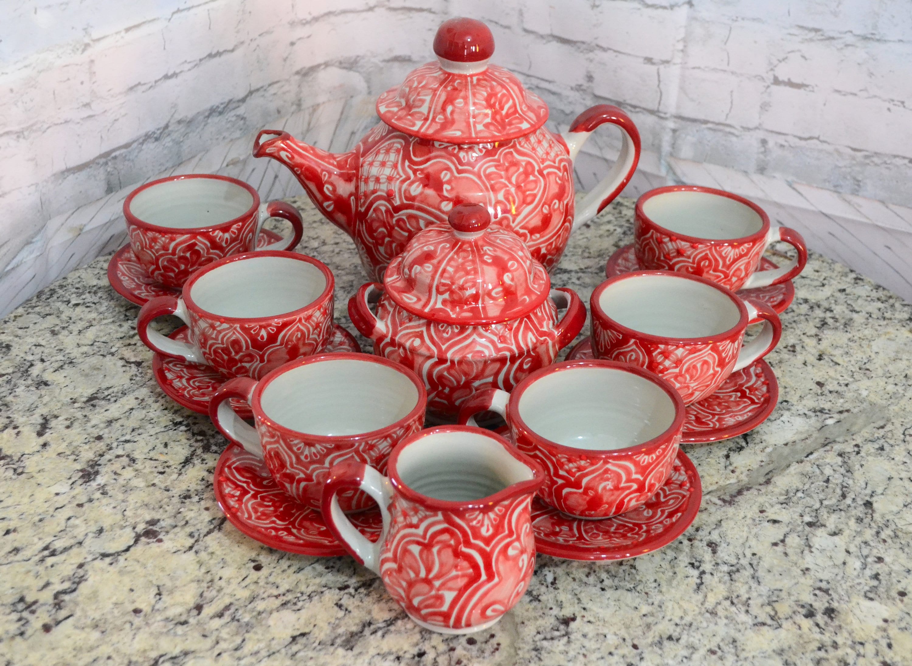 Juego de Café de Talavera Poblana CM385