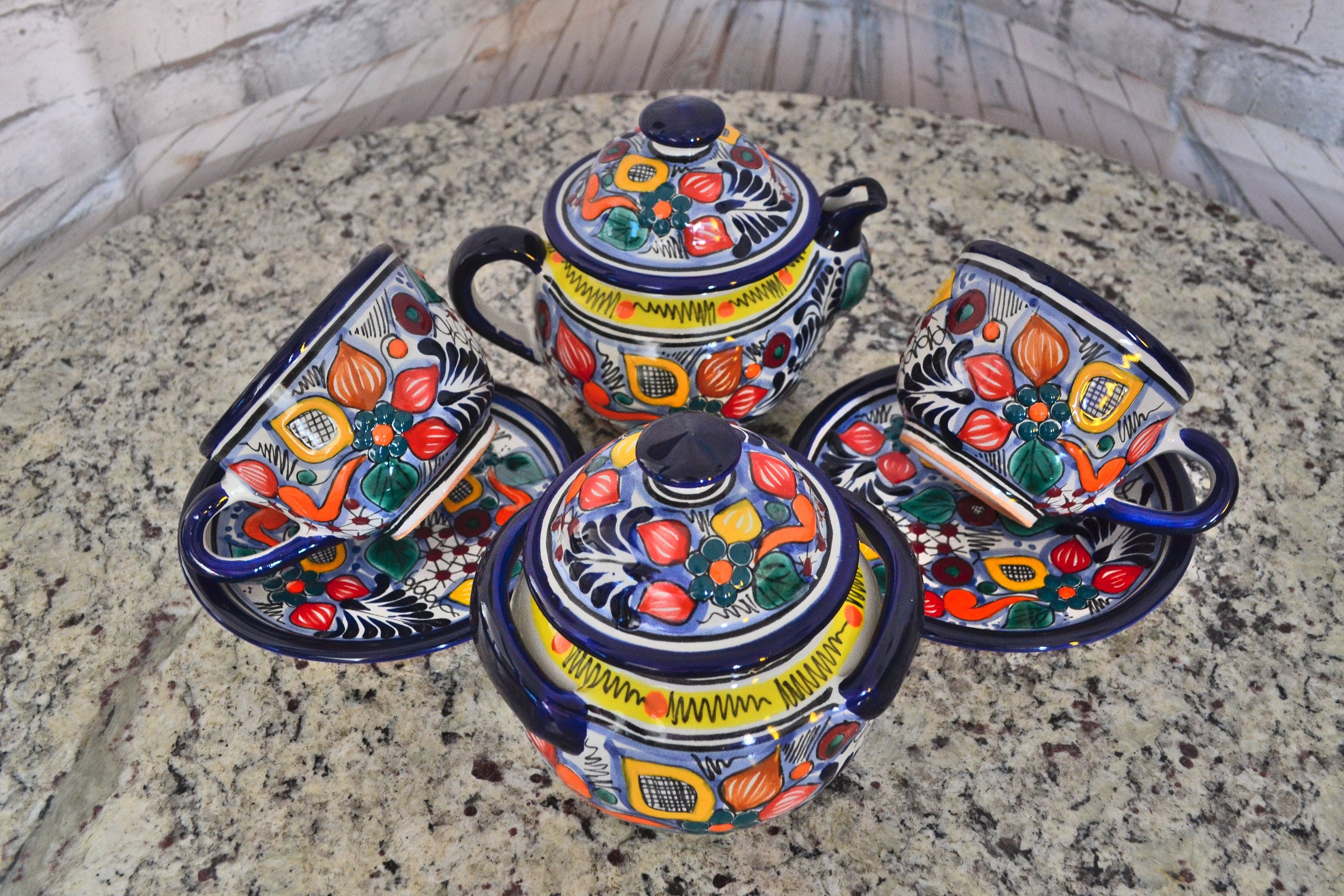 Set de Café de Talavera Poblana para 2 personas CM394