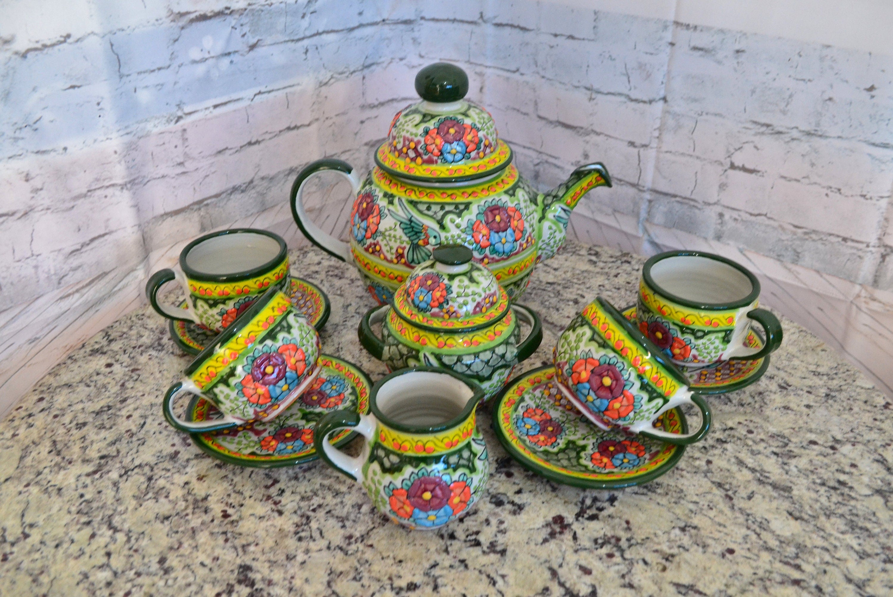 Juego de Café de Talavera Poblana CM437